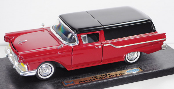 Ford Courier Sedan Delivery (1. Gen., Baujahr 1957), rot/schwarz, ROAD LEGENDS / Yatming, 1:18, mb
