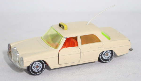 00002 Mercedes-Benz 250/8 (W 114, Modell 1967-1972) Taxi, hellelfenbein, Dachschild schmal, m-