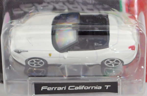 Ferrari California T (Modell 2014-), bianco avus, Bburago FERRARI RACE & PLAY, 1:64er Serie, Blister