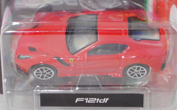 Ferrari F12tdf (Modell 2015-2017), rosso corsa, Bburago FERRARI RACE & PLAY, 1:64er Serie, Blister