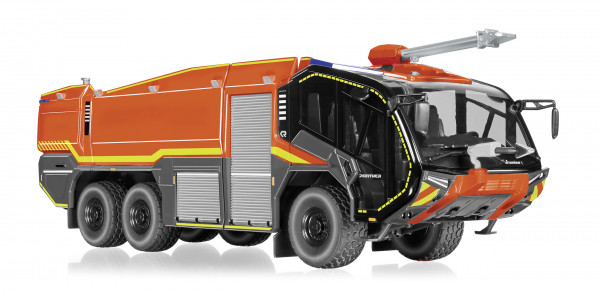Feuerwehr - Rosenbauer FLF Panther 6x6 (Typ Modell 2015), rot, innen blaugrau, Wiking, 1:43, mb