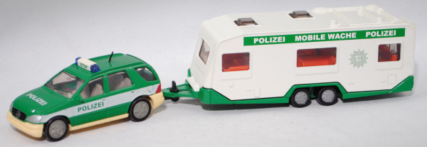 00000 Polizei - Mercedes-Benz ML 320 mit KNAUS EUROSTAR 620 TFS, POLIZEI MOBILE WACHE, SIKU