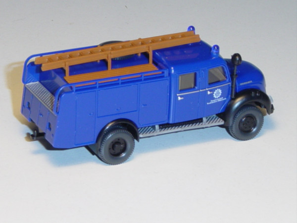 Magirus THW - Tanklöschfahrzeug TLF 16, ultramarinblau, Technisches Hilfswerk, Wiking, 1:87, mb