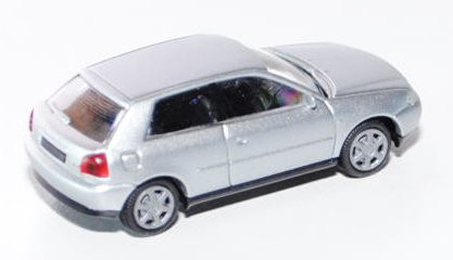 Audi A3 3-türig, Modell 1996 - 2003, silber, Rietze, 1:87, mb