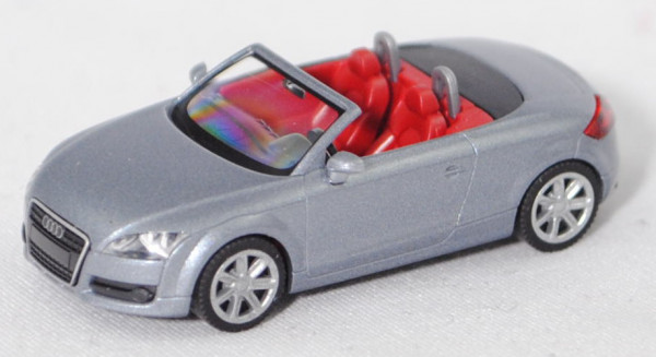 Audi TT Roadster (2. Gen., Typ 8J, Vorfacelift, Mod. 07-10), avussilber perleffekt, Wiking, 1:87, mb