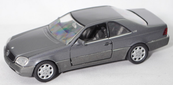 Mercedes-Benz 600 SEC (C 140, Modell 1992-1993), basaltgraumetallic, SCHABAK MODELL, 1:43, mb