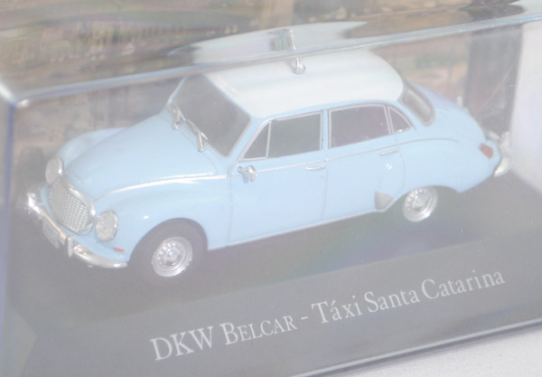 DKW-Vemag Belcar Rio (4-türige Limousine, Mod. 1966-1967, Baujahr 1966) Taxi Santa Catarina, blau,mb
