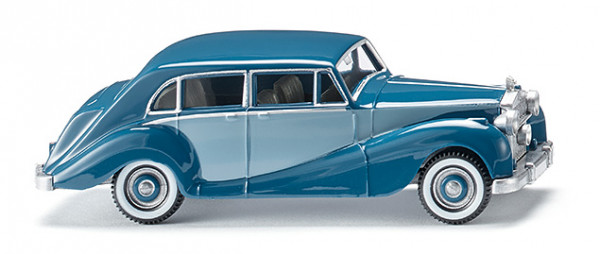 Rolls-Royce Silver Wraith (Modell 46-53), azurblau mit pastellblauen Seitenflanken, Wiking, 1:87, mb