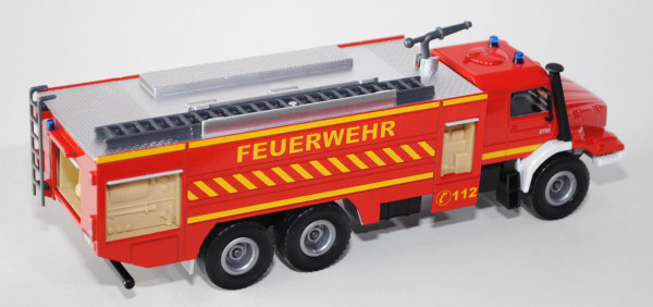 Mercedes Zetros 2733 (6x6) Feuerwehr, Modell 2008-, karminrot/cremeweiß, FEUERWEHR / C 112, 1:48