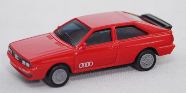 Audi Quattro (B2, Typ 85Q, Modell 1980-1982), rot, mit Sammelflyer, BOSS, 1:87, mb (Limited Edition)
