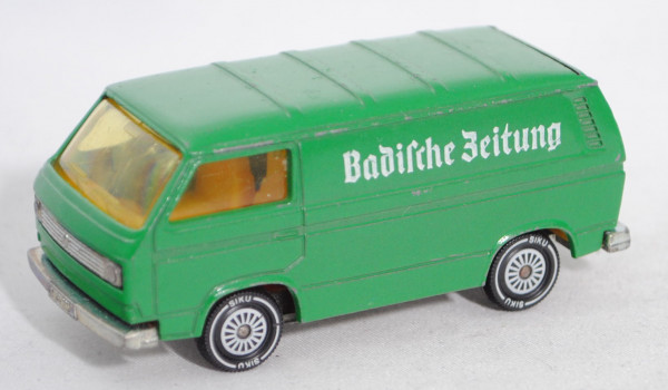 VW Transporter 2,0 Liter (Typ 2-Modell &#039;80 T3, Modell 1979-1982), minzgrün, Badische Zeitung, m-
