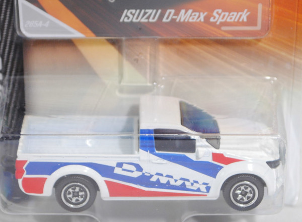 ISUZU D-MAX Single Cab L (3. Gen., Typ BTF, Modell in Europa 2020-) Spark, weiß, majorette, 1:61, mb