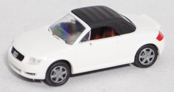 Audi TT Roadster 1.8 T quattro (8N, Facelift 2000, Mod. 00-06) mit Soft-Top, weiß, Rietze, 1:87, mb
