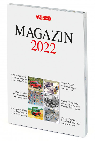 WIKING MAGAZIN 2022, Themen: u.a. Straßenroller, Straßenplaninzinierung, DIN-A4, 52 Seiten, Wiking
