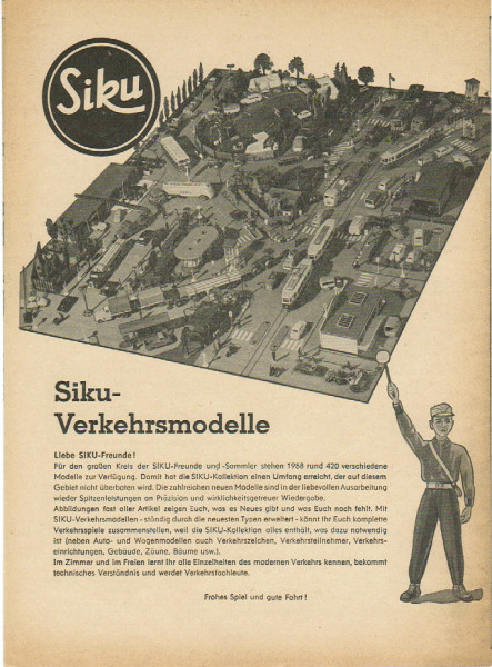 Verbraucherprospekt / Katalog 1958, 8 Seiten, 17,3 x 23,2 cm