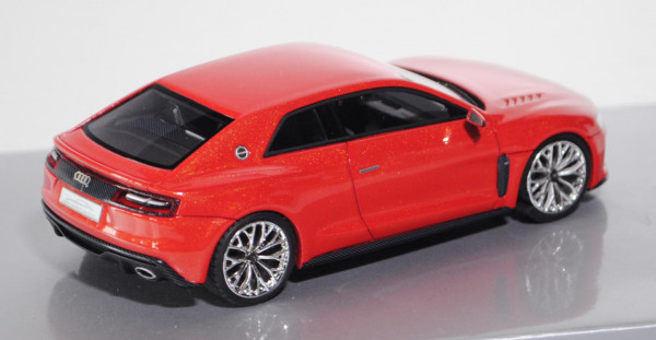 Audi Sport quattro concept, rotmetallic, IAA 2013, Looksmart Models, 1:43, Werbeschachtel, limitiert