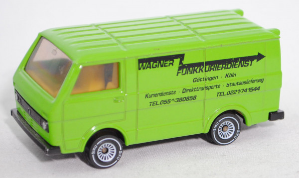 VW LT 28 Kastenwagen 2.0 (1. Gen., Modell 1975-1982), gelbgrün, WAGNER / FUNKKURIERDIENST