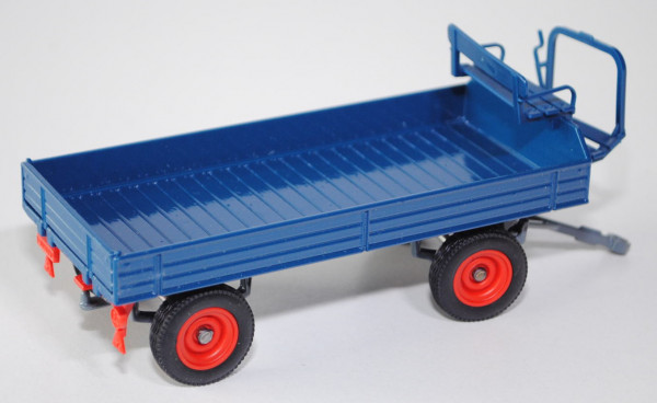 00000 Klassischer Anhänger (Hersteller: Eisenwerk Grümer), blaugrün, Chassis und Deichsel fehgrau, r