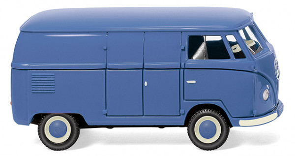 VW Transporter T1 1100 Kastenwagen (Typ 2 T1, Modell 1950-1954, Baujahr 1950), brillantblau, Wiking,