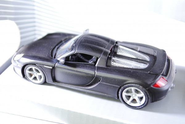 Porsche Carrera GT, mattschwarz, innen schwarz, Schuco, 1:43, mb