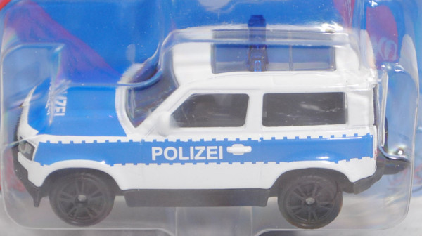 00000 Land Rover Defender 90 (Modell 2020-) Bundespolizei, reinweiß, SIKU, P29e