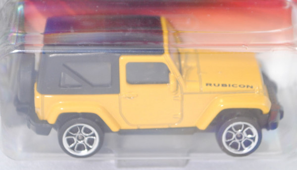 Jeep Wrangler Rubicon mit Hardtop (Typ JK, Mod. 2007-2018) (Nr. 224A), goldgelb, majorette, 1:60, mb