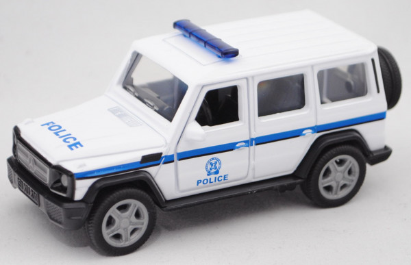 00901 GR Mercedes-Benz G 65 AMG (Mod. 2012-2015) Federal Police, weiß, POLICE, SIKU, 1:50, L17mpK