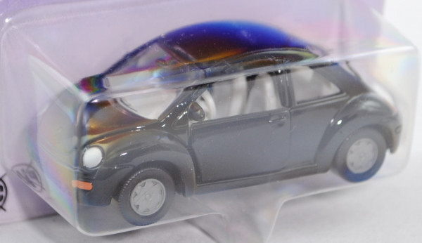 00001 VW New Beetle 2.0 (Typ 9C, Modell 1998-2001), schwarz, innen lichtgrau, Lenkrad lichtgrau, mit