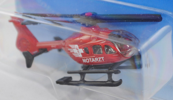 00000 Rettungshubschrauber Eurocopter EC 135 (Modell 1996-2013), karminrot, NOTARZT und Äskulap Stab