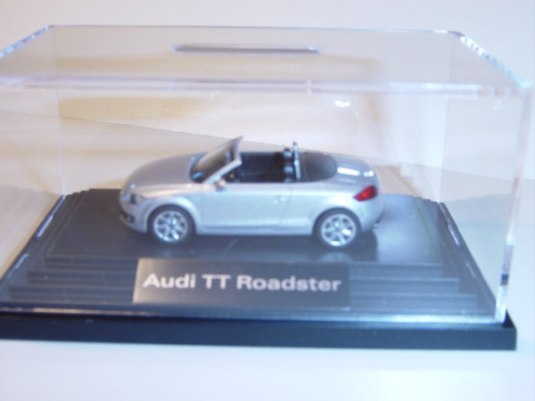 Audi TT Roadster, Mj. 06, lichtsilber, Wiking, 1:87, Werbeschachtel