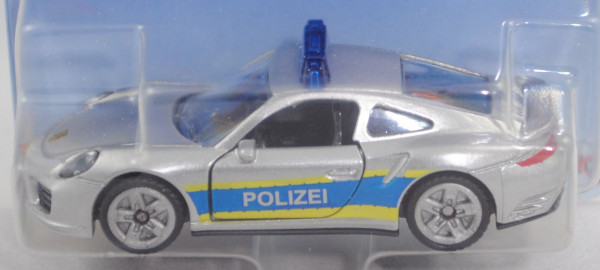 00002 Porsche 911 Turbo S (Modell 2015-) Autobahnpolizei, weißalu, hohe Blaulichtleiste, B47, P29e
