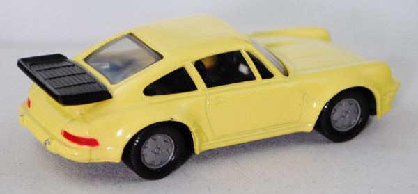 00005 Porsche 911 Turbo 3,3 (G-Modell Typ 930, Mod. 78-89), blaßgelb, innen schwarz, Lenkrad schwarz