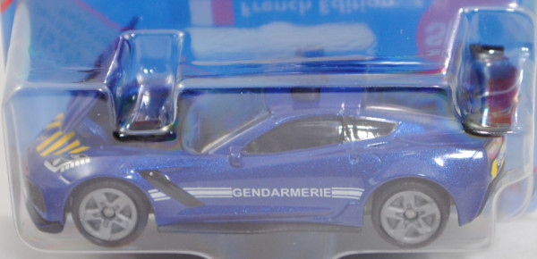 00100 F Chevrolet Corvette ZR1 Coupé (Typ C7, Mod. 18-19) Police France, blaumet., GENDARMERIE, P29e