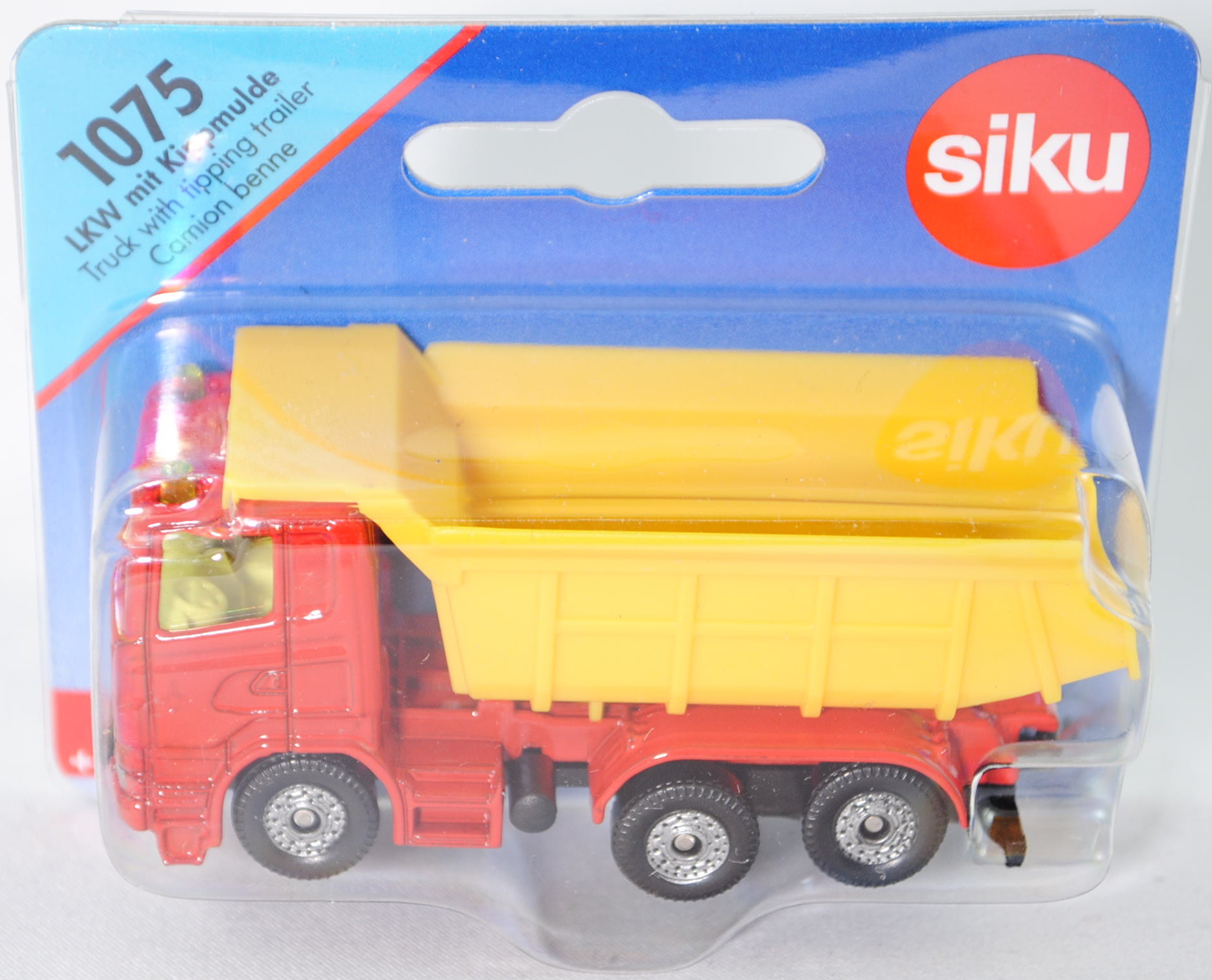 Siku 1075 Blister LKW mit Kippmulde, red/Yellow