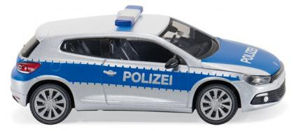 Polizei - VW Scirocco III, Typ 13, silber/blau, POLIZEI, Wiking, 1:87, mb