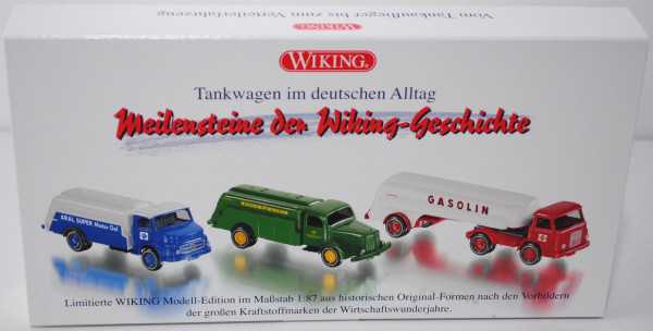 Tankwagen im deutschen Alltag (Meilensteine der Wiking-Geschichte), Set mit MAN 415 Frontlenker Tank