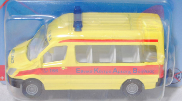 00901 GR MB Sprinter II (NCV 3, W906, Mod. 06-13) Bus Emergency Service, gelb, C 166/AMBULANCE, P29e
