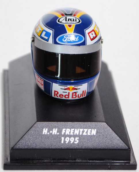 Arai Helm / Helmet Heinz-Harald Frentzen auf Sauber C14, Formel 1 1995, Minichamps, 1:8, PC-Box