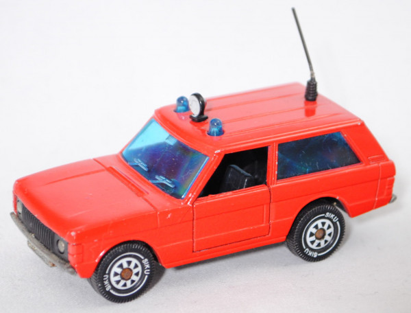 00001 Range Rover «Classic» Dreitürer (Mod. 1970-1985) Feuerwehr-Vorausrüstwagen, rot, SIKU, 1:55