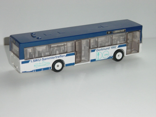 Linienbus Mercedes O 405 N, ultramarinblau/cremeweiß, 1. Siku-Sammlertreffen Dortmund 1992