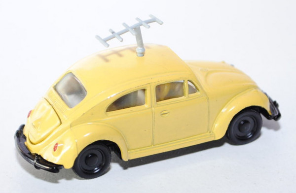 VW 1200 Bundespost-Peilwagen, zinkgelb, innen weiß, Lenkrad gelb, R1, Antenne geklebt, P3m (1 Lasche