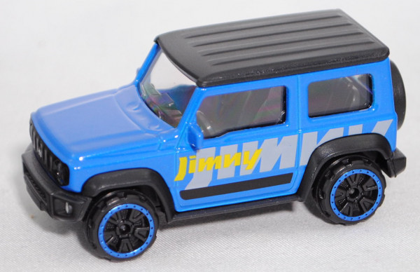 Suzuki Jimny (Typ GJ, Modell 2018-) LITTLE J / OFFROAD, hell-verkehrsblau, majorette, 1:53, COOL, mb