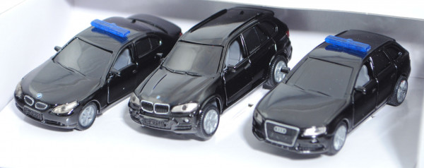 VIP Set (Sicherheitsdienst): BMW 545 i, BMW X5 3.0si, Audi A4 Avant 3.0 TDI quattro