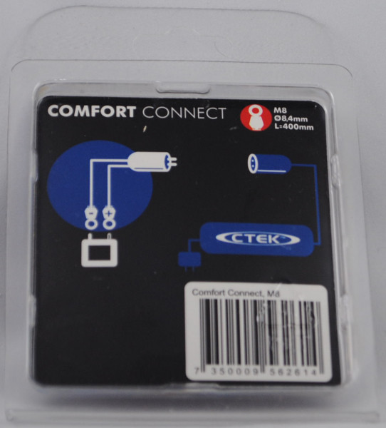 CTEK® Schnellkontaktkabel, 40 cm lang, mit 2 Ringösen M8 für Batteriepol und Zentralstecker Multi-XS