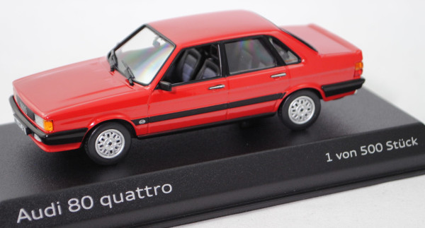 Audi 80 GTE quattro (2. Gen., B2 facelift, Typ 85, Mod. 1984-1986), tornadorot, Norev, 1:43, PC-Box