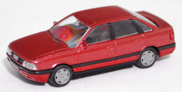 Audi 90 quattro (3. Generation, Baureihe B3, Typ 89, Modell 87-90), purpurrotmet., Rietze, 1:87, mb