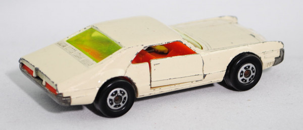 00000 Oldsmobile Toronado (1. Generation, Modell 1965-1967), cremeweiß, innen rotorange, Lenkrad wei