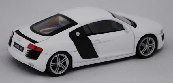Audi R8 4.2 FSI (Typ 42), ibisweiß, Modell 2007-2012, Welly, 1:43, mb