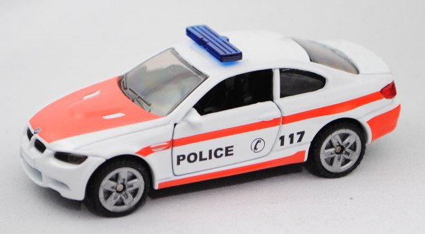 03903 BMW M3 Coupé (Typ E92, Mod. 2007-2013), weiß/orange, POLICE C 117, SWISS SPECIAL