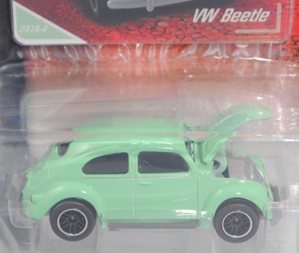 VW Käfer (Typ 11, Ovali genannt, Mod. 1953-1957) (Nr. 241A-4), d.-weißgrün, majorette, 1:64, Blister
